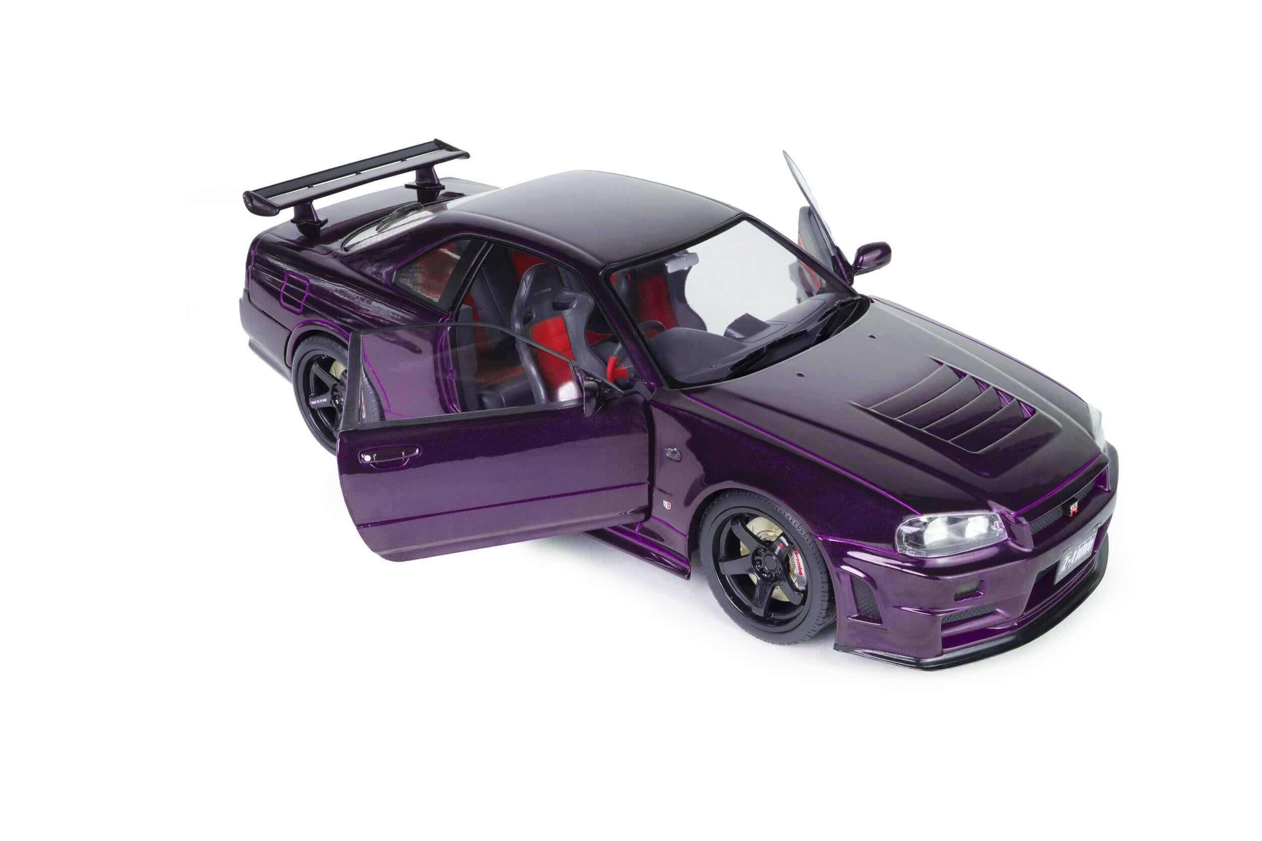Solido S1804311 Voiture miniature collection 1/18 Nissan Skyline (R34) GT-R Z Tune 1999 Midnight Purple