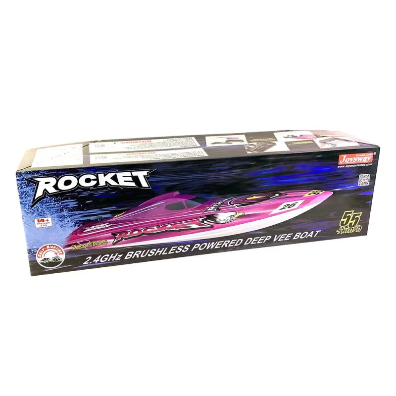 Bateau RC Brushless Joysway ROCKET Deep Vee V2 - 8651 (avec batterie et chargeur)