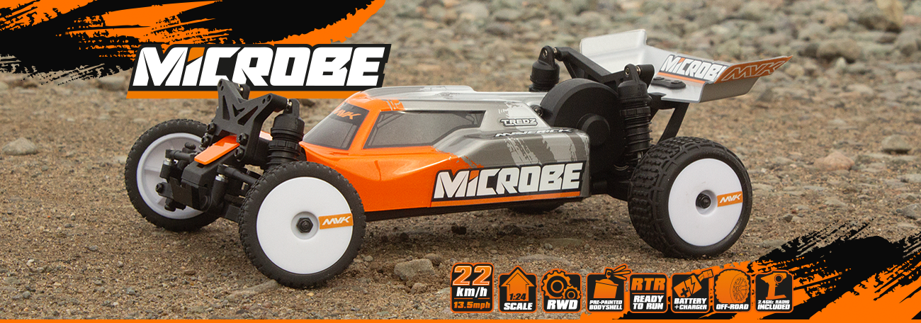 Buggy 1/24 Maverick Microbe – Voiture RC Tout-Terrain MV150802