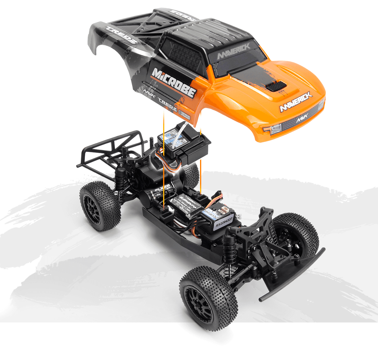 Short course 1/24 Maverick Microbe RC orange – MV151502