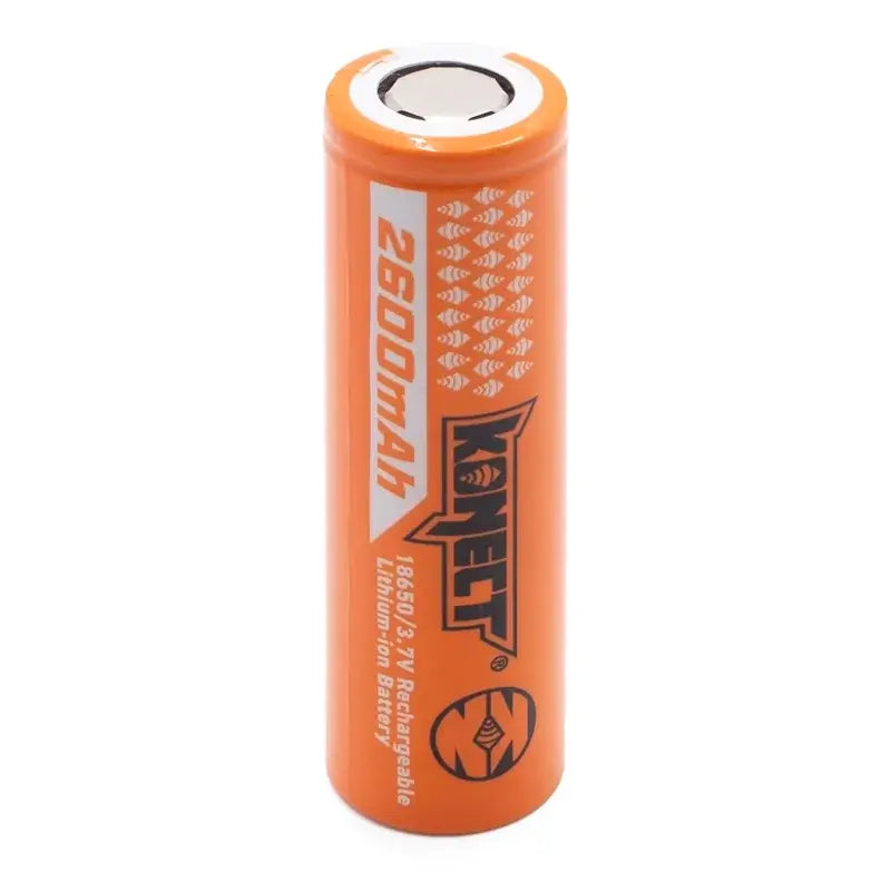 Batteries Li-Ion 3,7V 2600Mah 18650 Konect avec boite de rangement