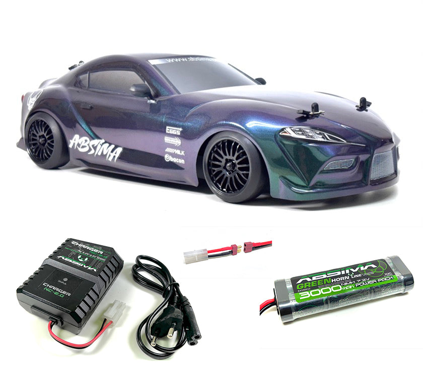 Voiture de Drift Absima 1/10 "SupraSlide" 4WD RTR 12232 version Pack