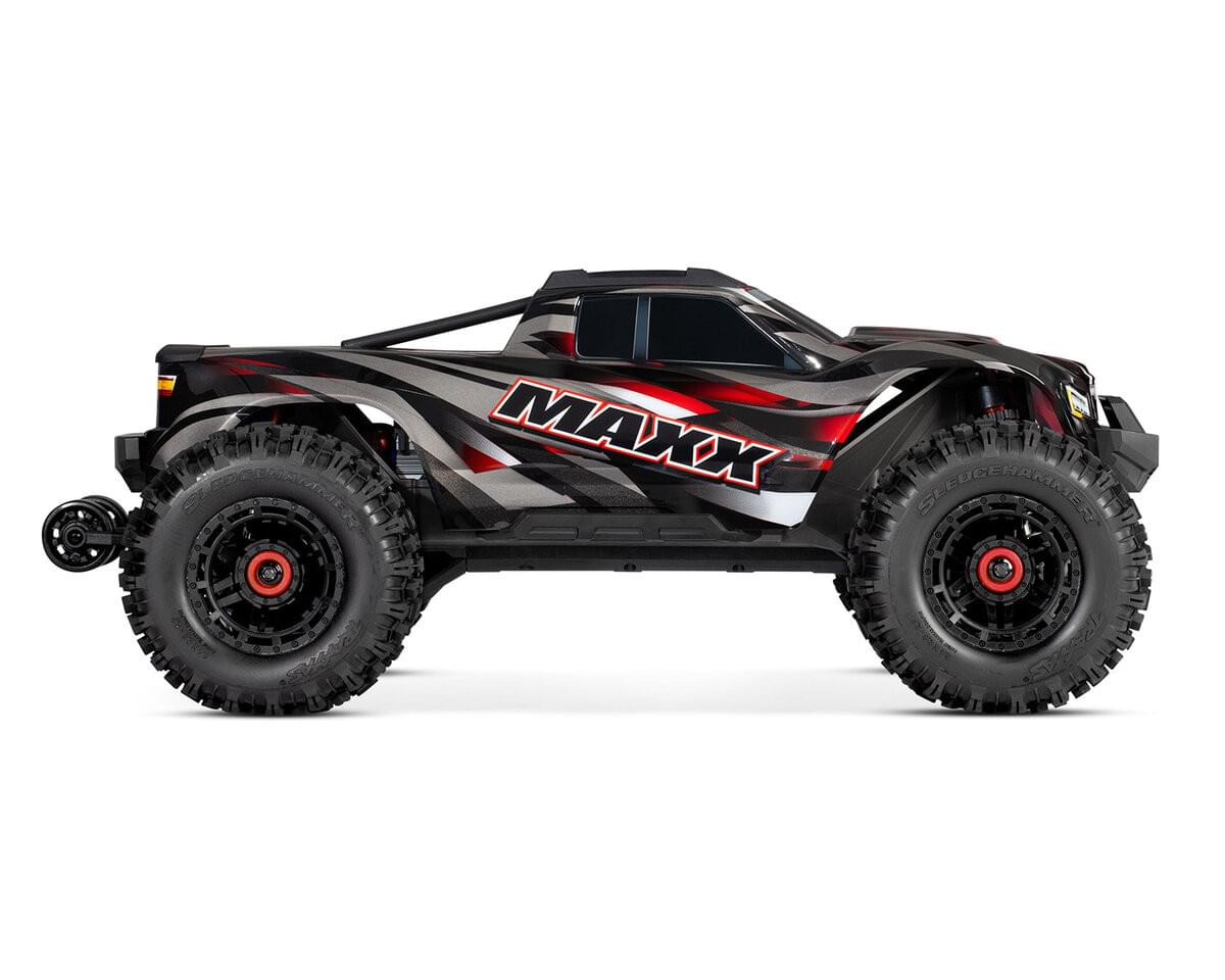Combo 6700 Traxxas Wide-MAXX 4S rouge 1/10 - 89086-4 - Breizh Modélisme.