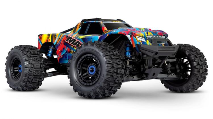 Combo Traxxas Wide-MAXX 4S Rock´N Roll 1/10 - 89086-4 - Breizh Modélisme.
