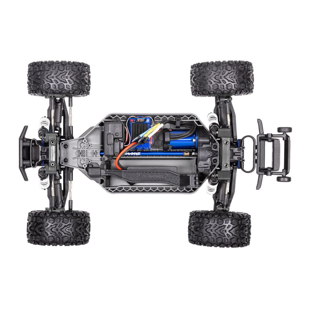 Pack Traxxas Rustler 4x4 HD VXL Brushless 1/10 RTR - 67376-4 rouge - Breizh Modélisme.
