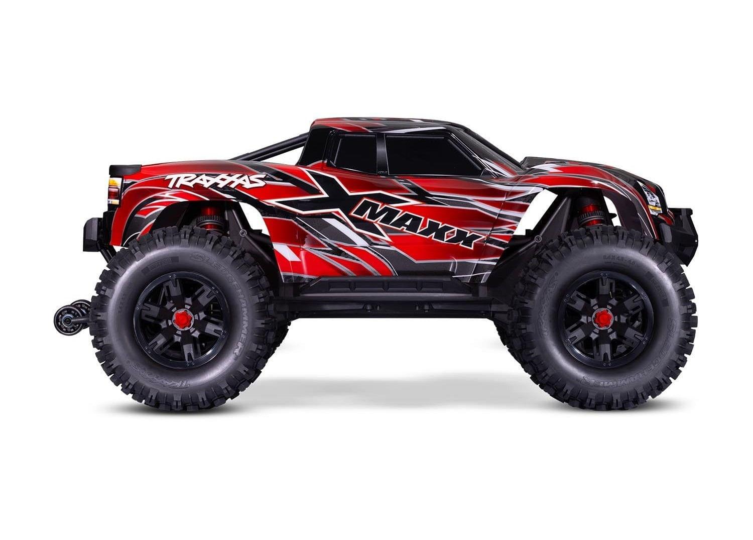 Pack XMaxx Traxxas 8S Belted rouge RTR 1/6 brushless 77096-4 - Breizh Modélisme.