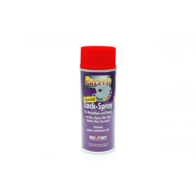 Peinture aérosol brillant rouge 400ml Paletti - RAL3000