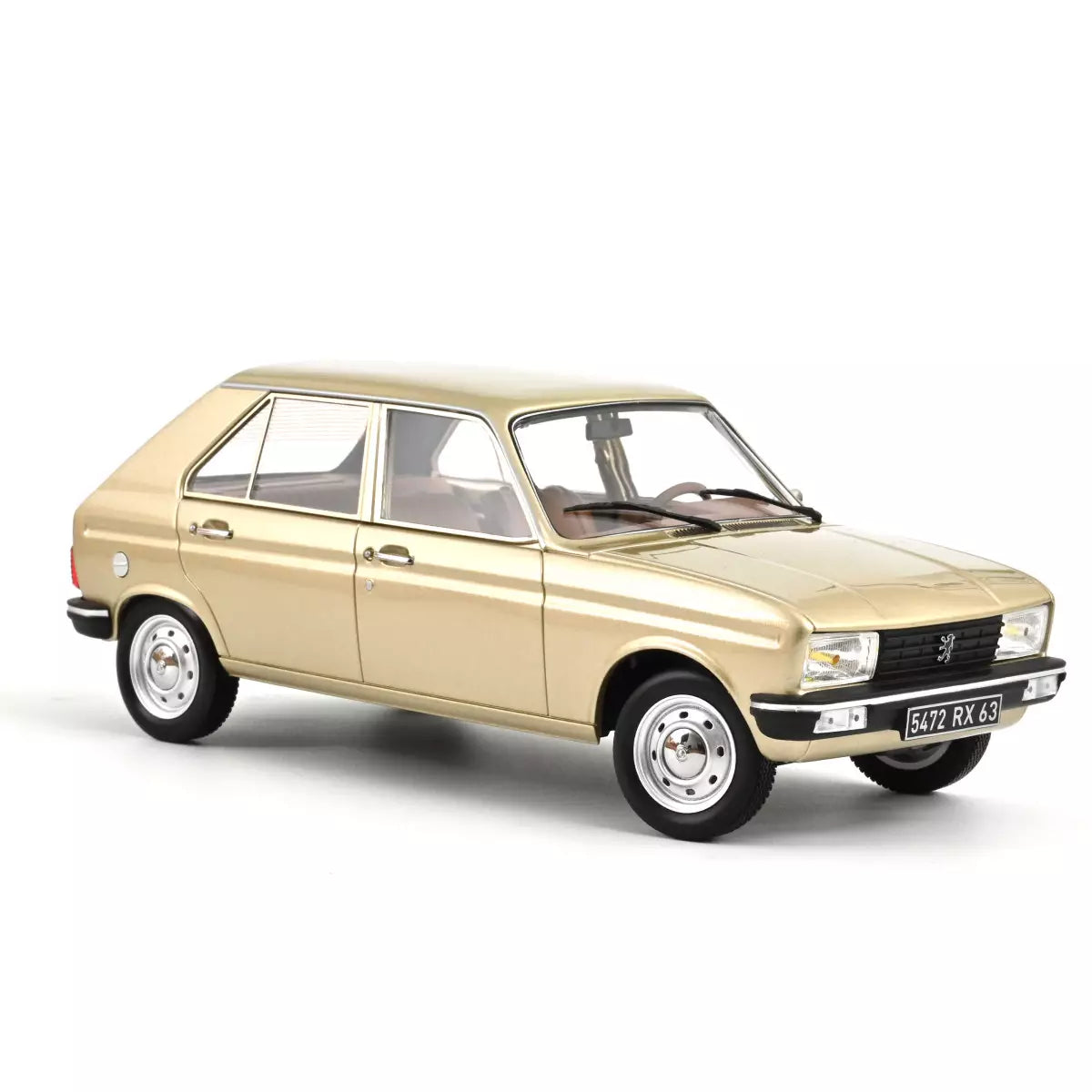 Voiture miniature collection 1/18 Peugeot 104 GR 1981 Beige métallisé Norev 184904