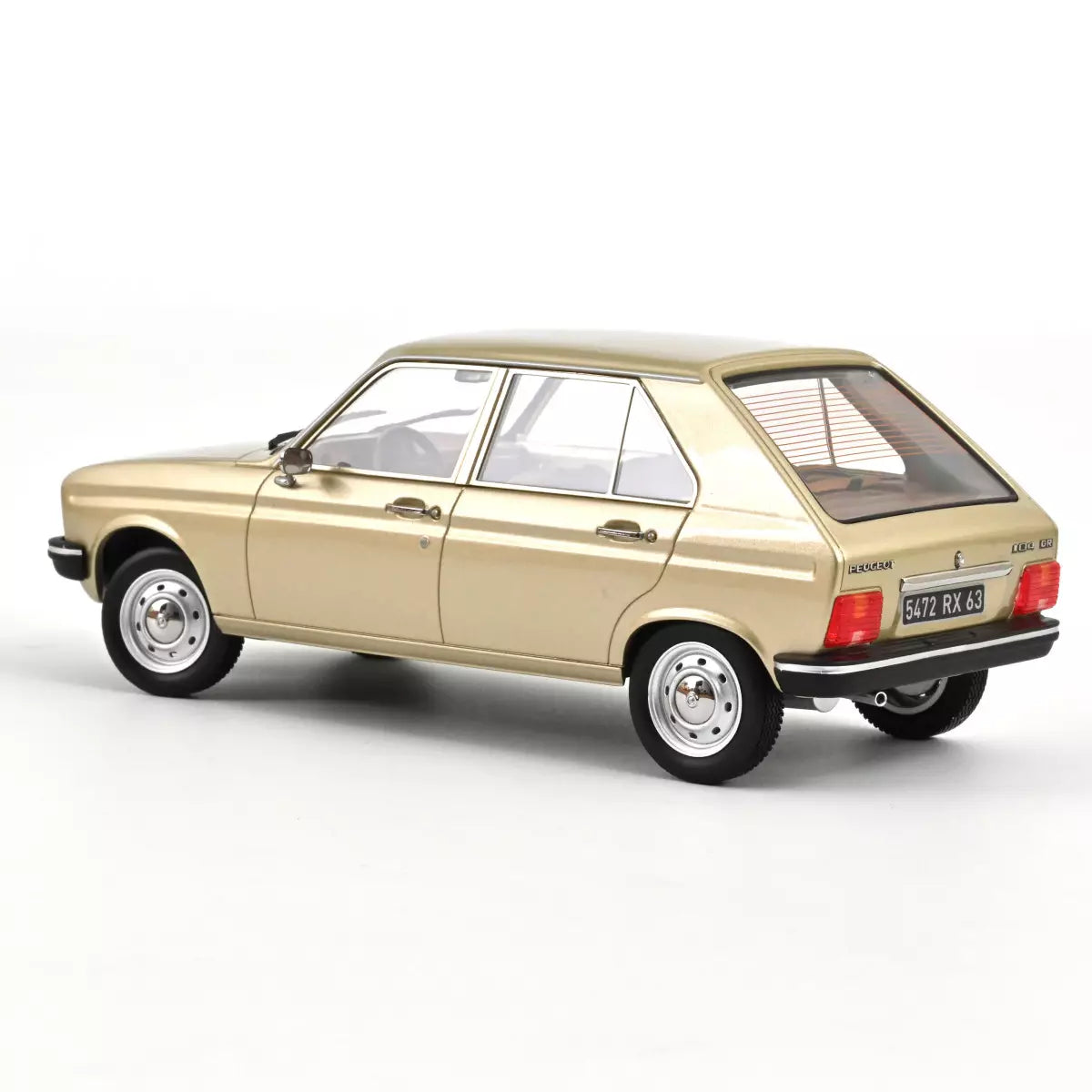 Voiture miniature collection 1/18 Peugeot 104 GR 1981 Beige métallisé Norev 184904