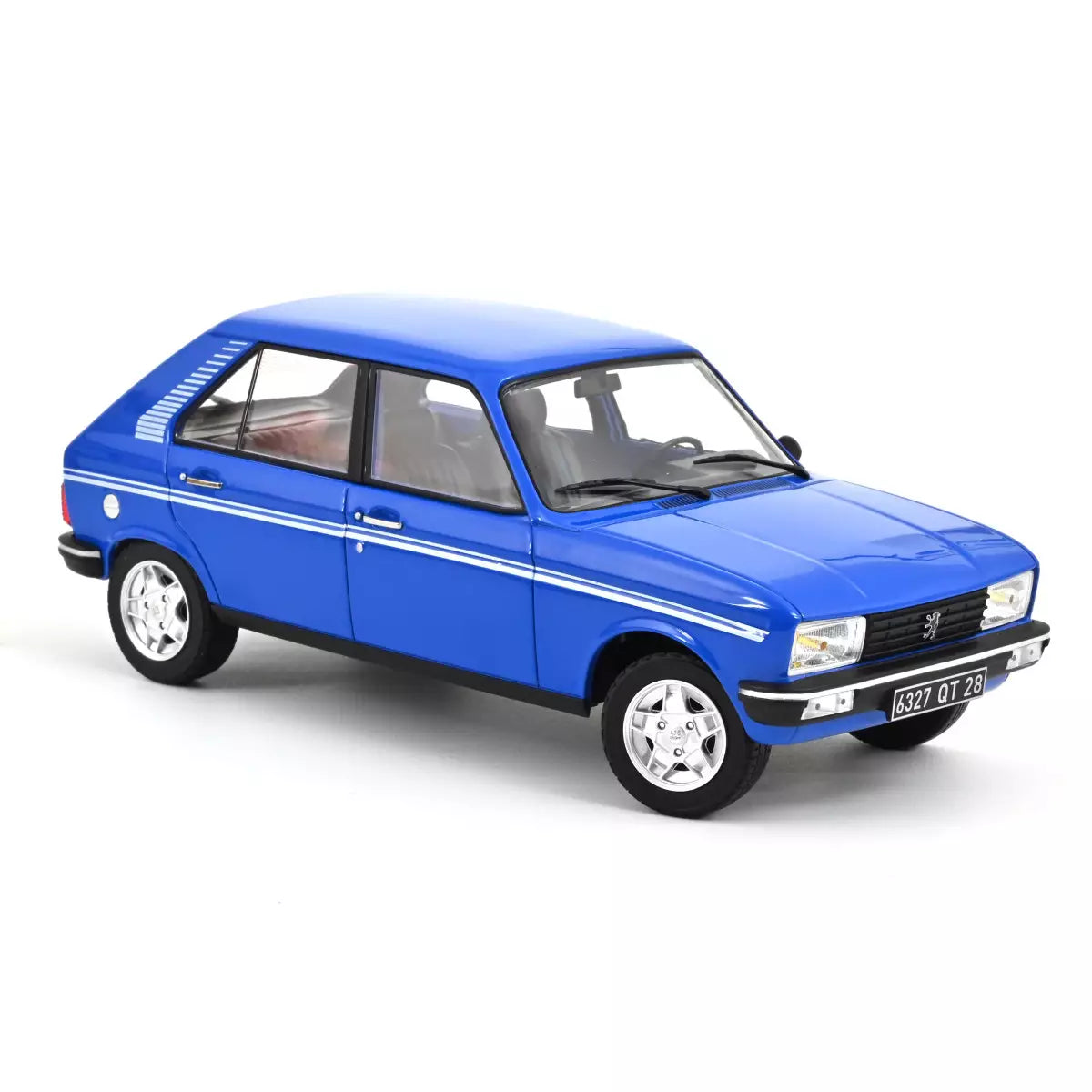 Voiture miniature collection 1/18 Peugeot 104 S 1981 Bleu Ibis Norev 184903