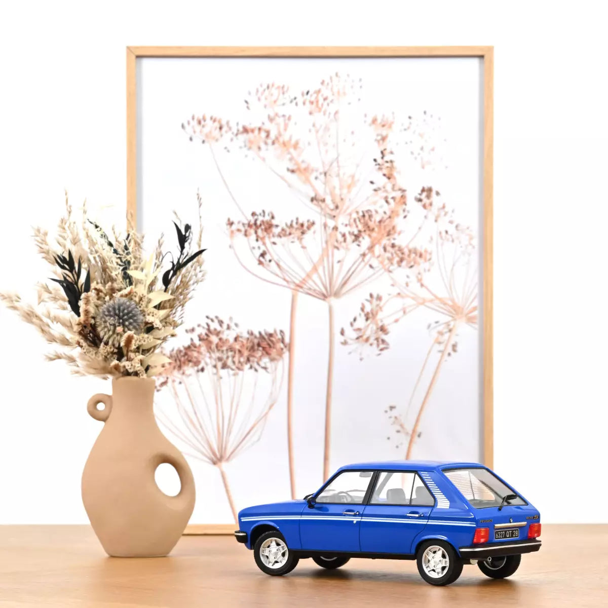 Voiture miniature collection 1/18 Peugeot 104 S 1981 Bleu Ibis Norev 184903