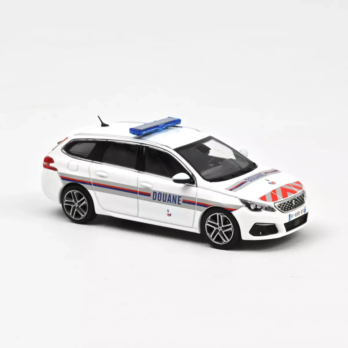 Voiture miniature collection 1/43 Peugeot 308 SW 2018 Douanes Norev 473941