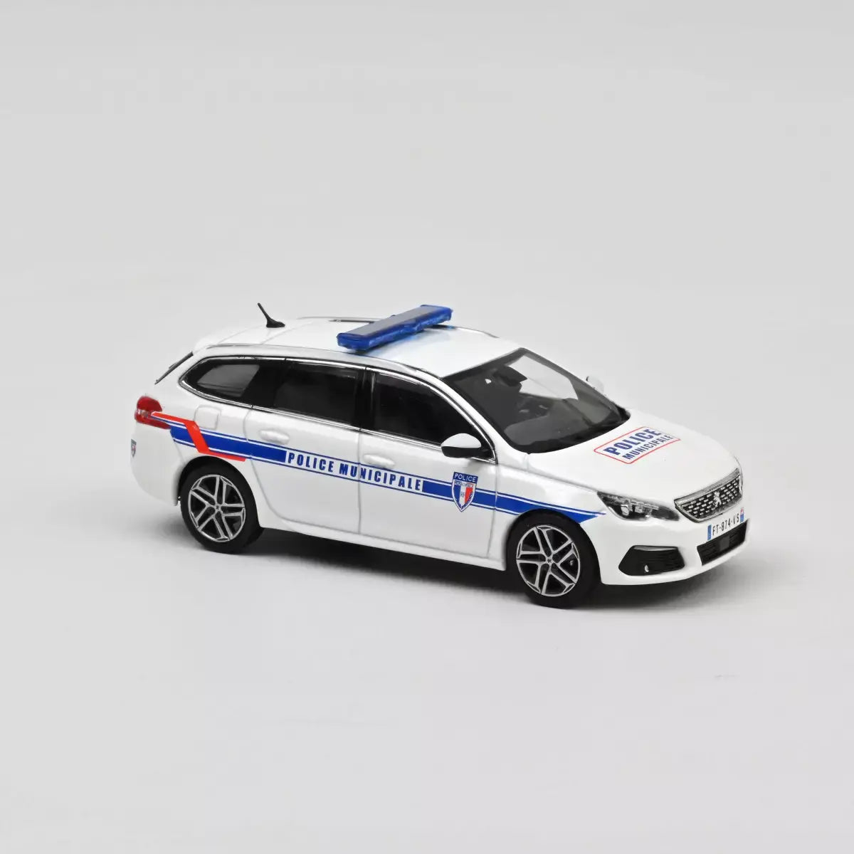 Voiture miniature collection 1/43 Peugeot 308 SW 2018 Police Municipale Norev 473943