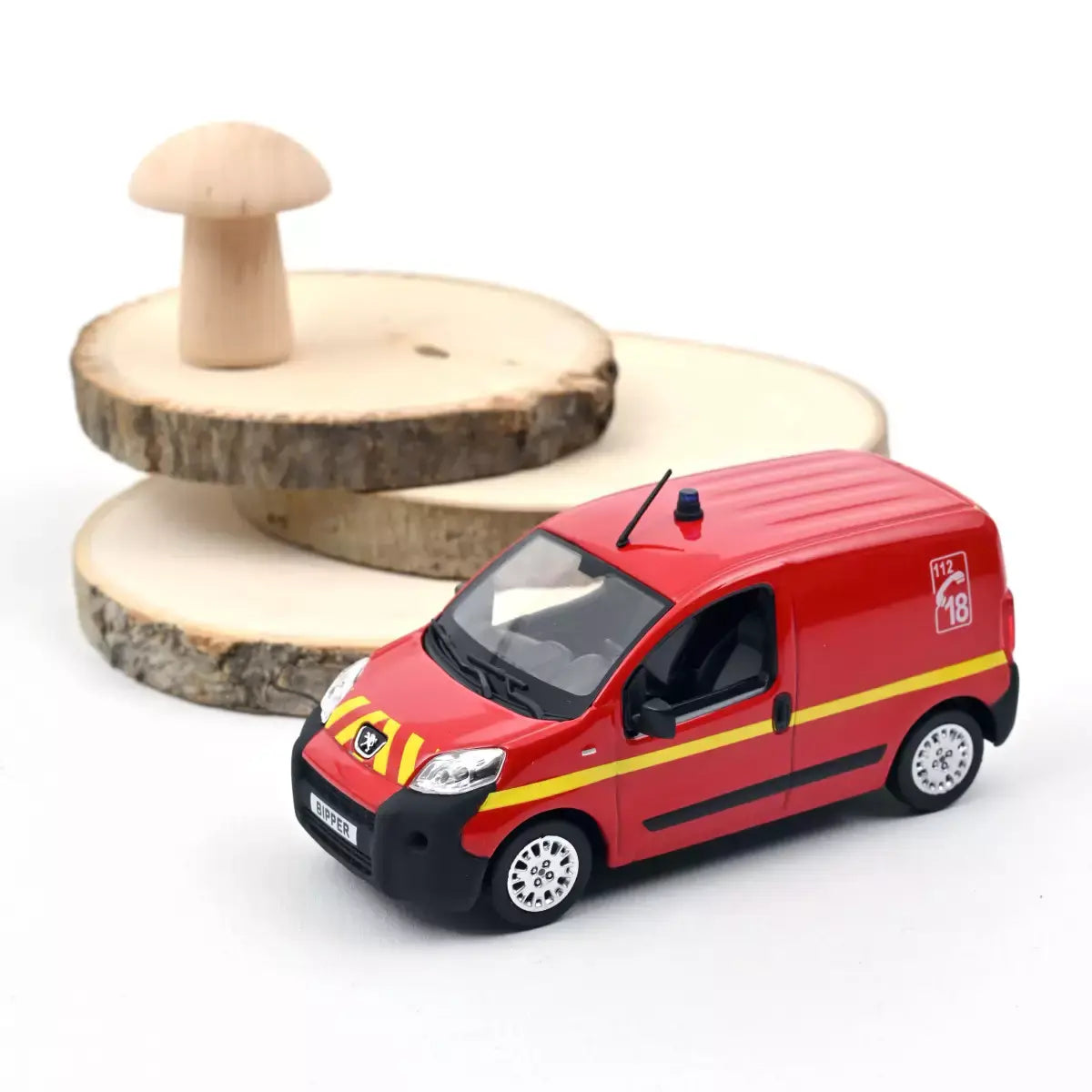Voiture miniature collection 1/43 Peugeot Bipper 2009 Pompiers Norev 479838