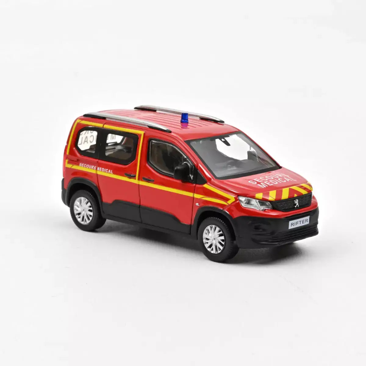 Voiture miniature collection 1/43 Peugeot Rifter 2019 Pompiers - Secours Médical Norev 479070