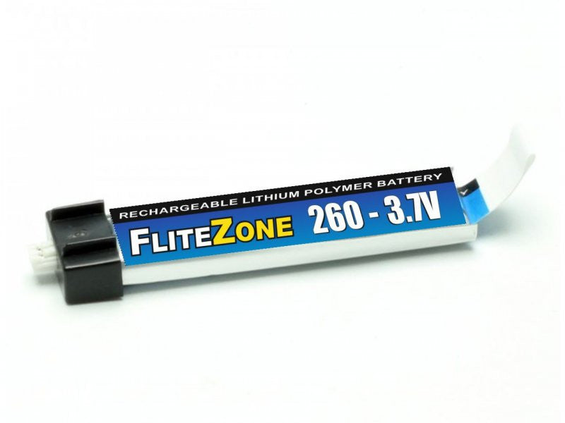 Accu Lipo 1S 3.7V 260 mAh Flitezone - 15179 - Breizh Modélisme.