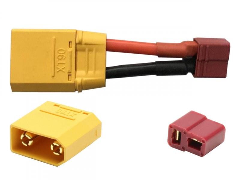 Adaptateur Dean Femelle vers XT90 Mâle X6455 - Breizh Modélisme.