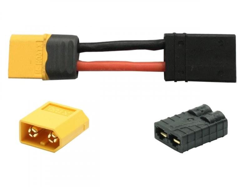 Adaptateur XT60 mâle vers Traxxas femelle - Breizh Modélisme.