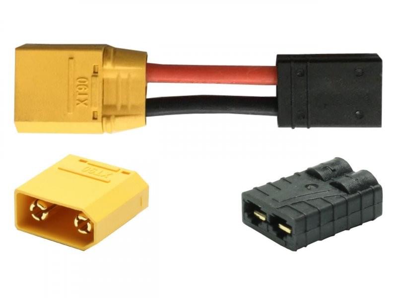 Adaptateur XT90 mâle vers Traxxas femelle X6459 - Breizh Modélisme.