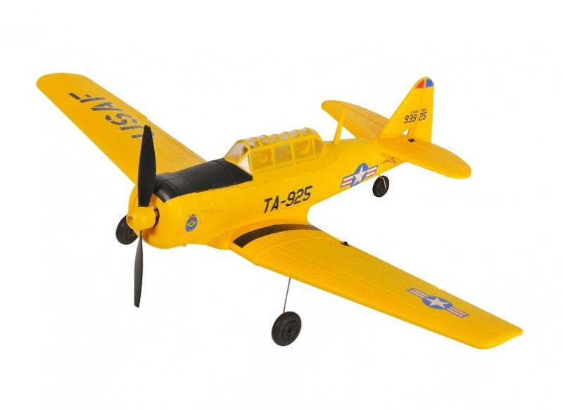 Avion télécommandé AT-6 Texan (jaune) RTF / 450 mm - 16312 - Breizh Modélisme.