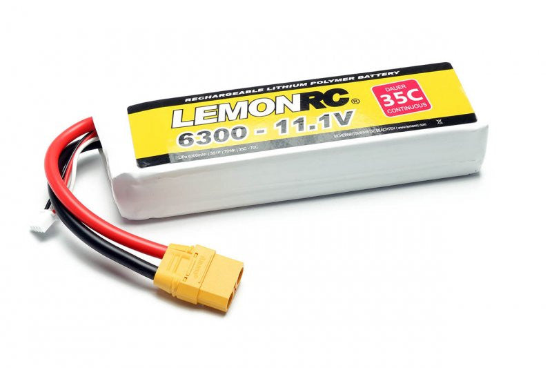 Batterie LiPo 4S LemonRC 1800mah - 14,8V (35C) XT60 - Breizh Modélisme.