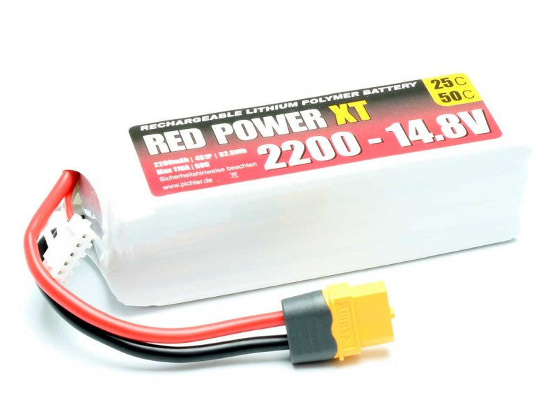 Batterie LiPo 4S LemonRC 2200mah - 14,8V (35C) XT60 - 15420 - Breizh Modélisme.