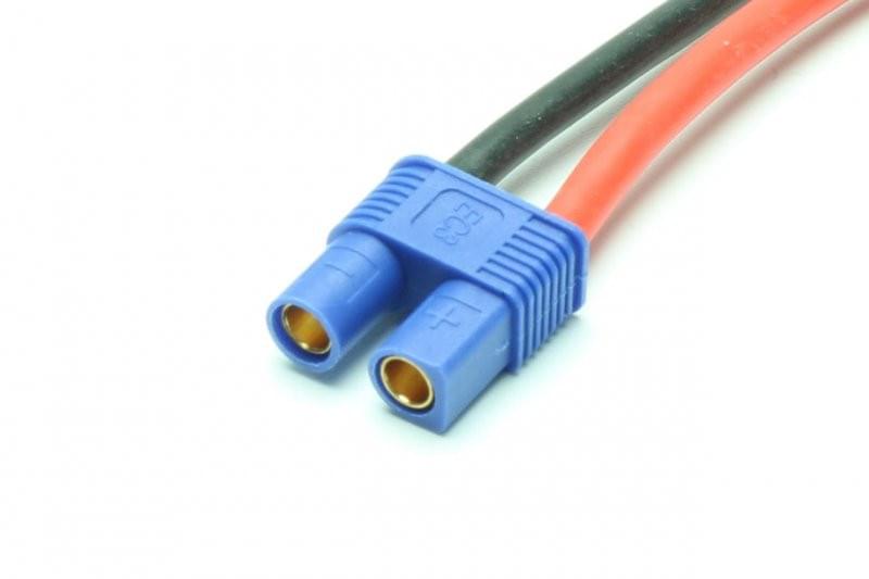 Connecteur mâle EC3 avec câble - Breizh Modélisme.