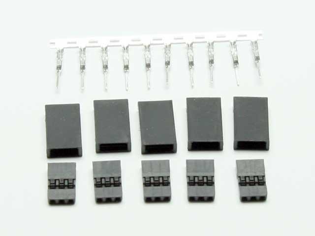 Prise femelle servo uni (5pcs) - Breizh Modélisme.
