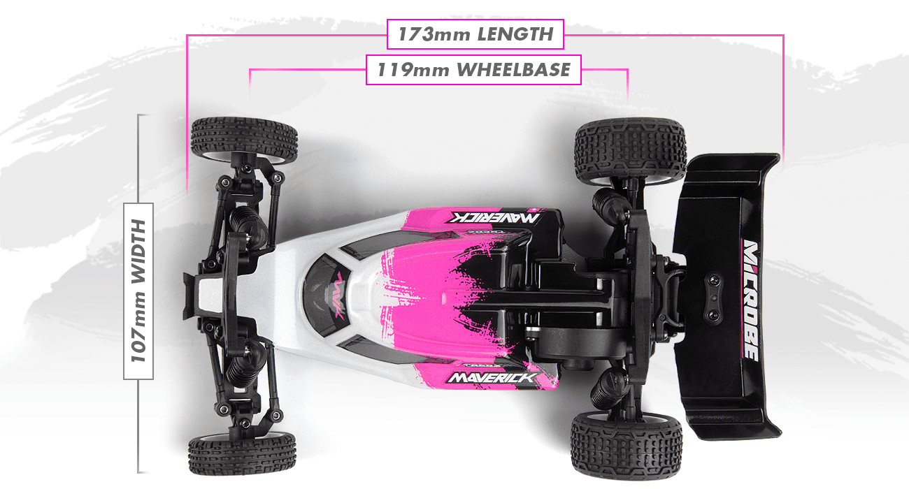 Buggy 1/24 Maverick Microbe – Voiture RC Tout-Terrain MV150851