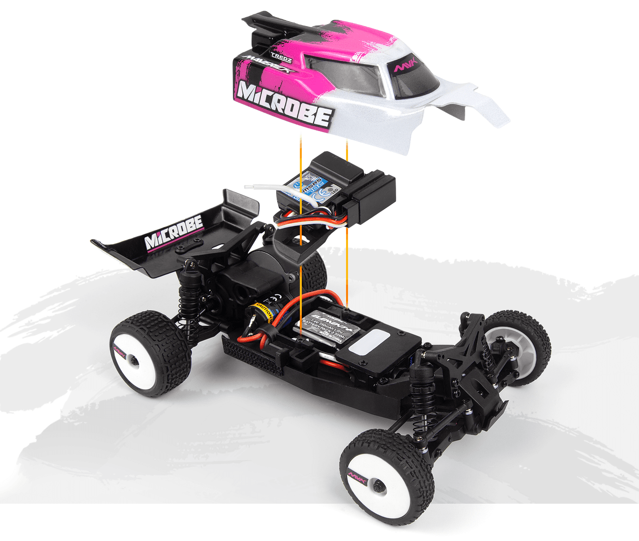 Buggy 1/24 Maverick Microbe – Voiture RC Tout-Terrain MV150851