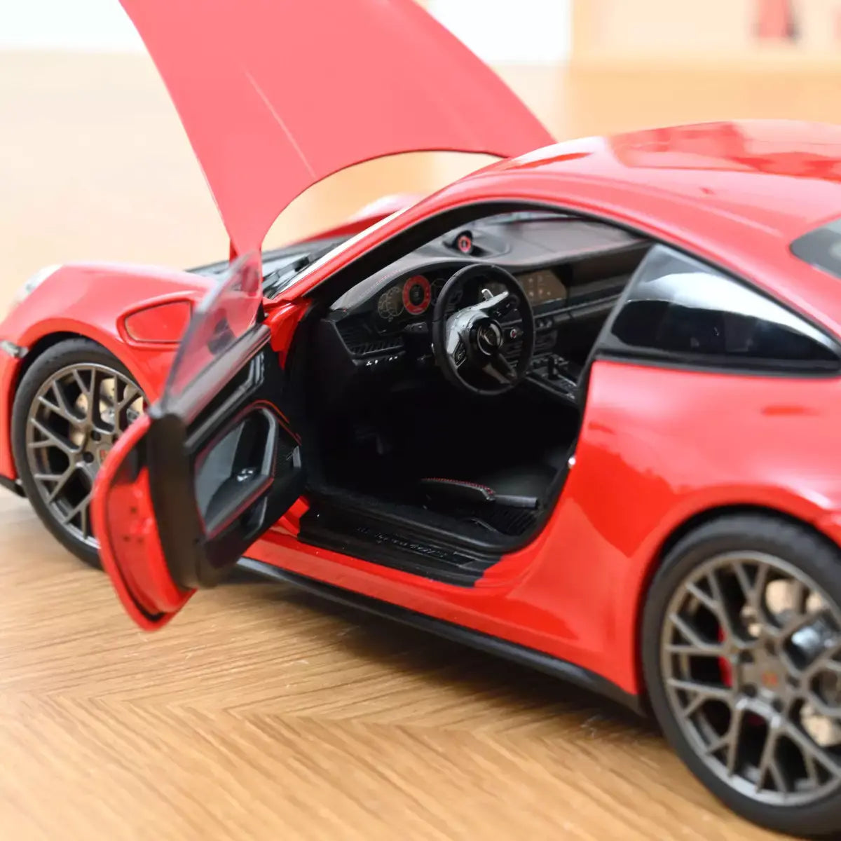 Voiture miniature collection 1/18 Porsche 911 Carrera 2025 Rouge Indien Norev 187171