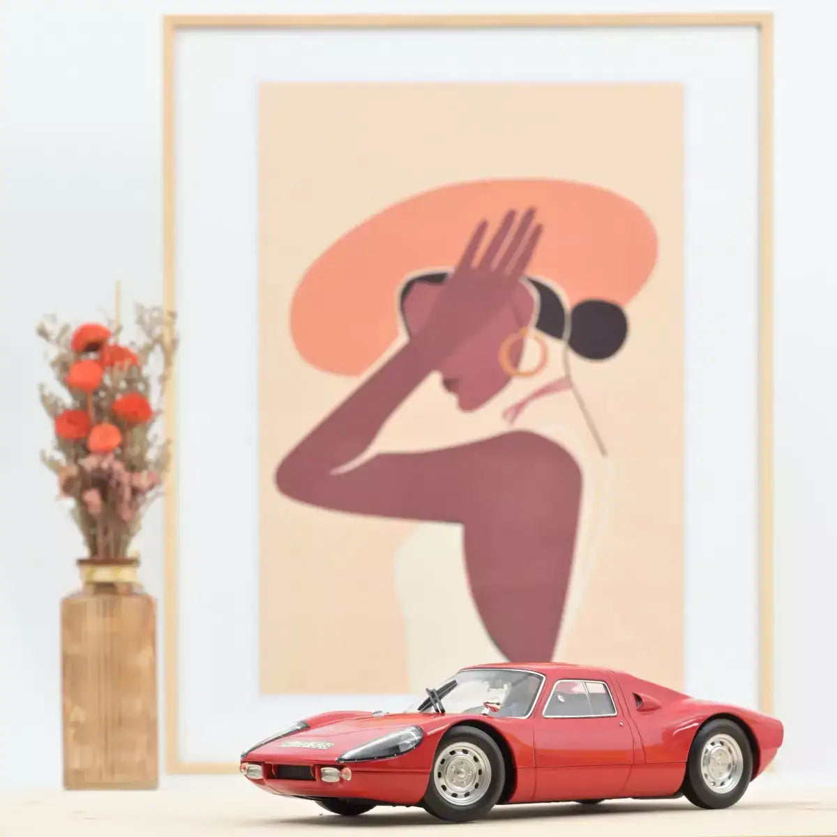 Voiture miniature collection 1/18 Porsche 904 GTS 1964 Rouge Norev 187443