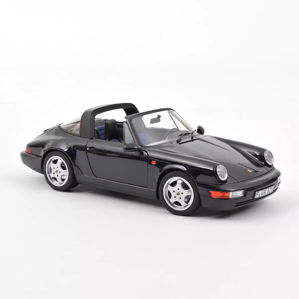 Voiture miniature collection 1/18 Porsche 911 Carrera 4 Targa 1991 Bleu métallisé Norev 187340