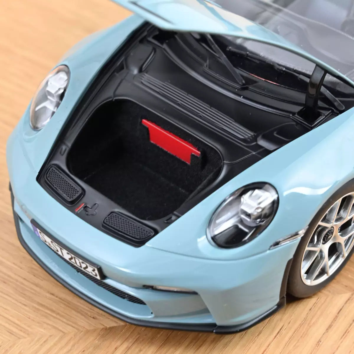Voiture miniature collection 1/18 Porsche 911 S/T 2023 Bleu Meissen Norev 187470