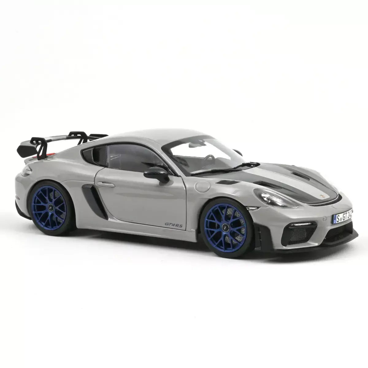 Voiture miniature collection 1/18 Porsche Cayman GT4 RS pack Weissach 2023 Craie Norev 187253