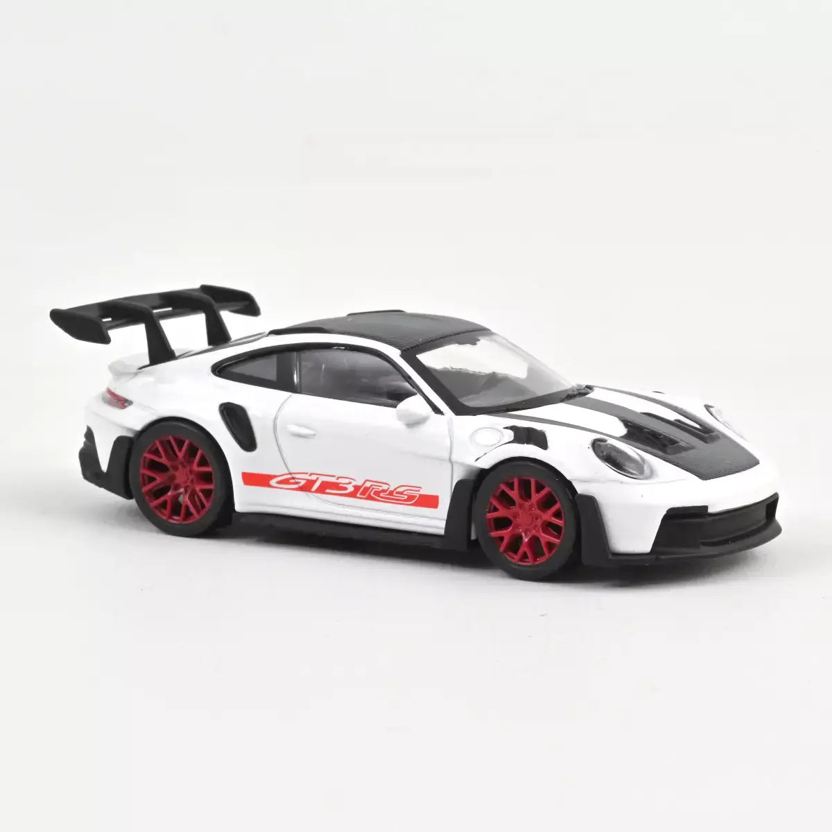 Voiture miniature 1/43 Porsche 911 GT3 RS 2022 Blanc Pack Weissach Jet-car Norev - Breizh Modélisme.