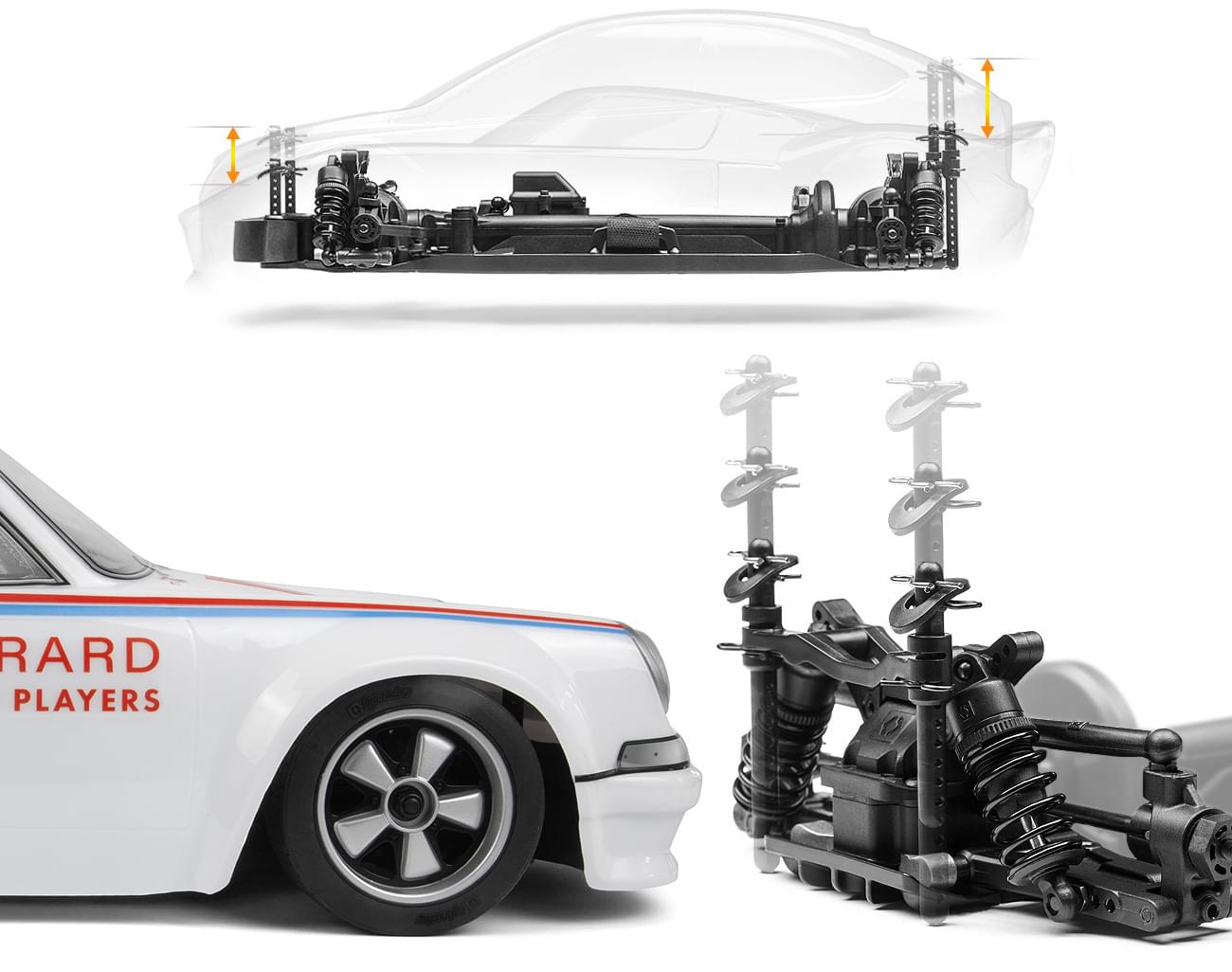 HPI Sport 3 Porsche 1973 Brumos Porsche Carrera Brushless 3S 160788