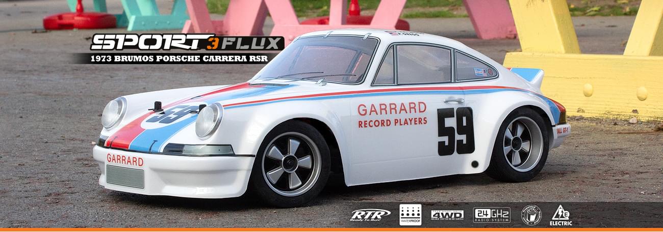 HPI Sport 3 Porsche 1973 Brumos Porsche Carrera Brushless 3S 160788