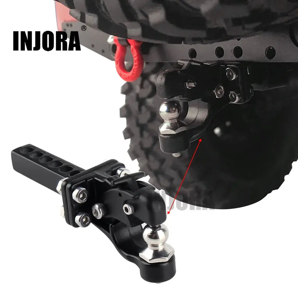 Crochet d'attelage de remorque en métal INJORA crawler 1/10 RC - DG-A04-A