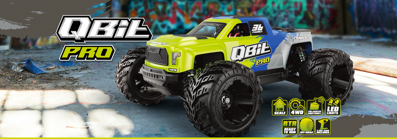 Maverick 151002 QBIT Monster truck 1/16 version brushless PRO 60km/h