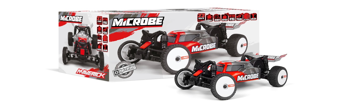 Buggy 1/24 Maverick Microbe – Voiture RC Tout-Terrain MV150801