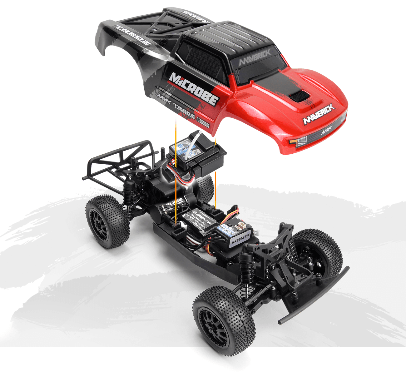 Short course 1/24 Maverick Microbe RC rouge – MV151501