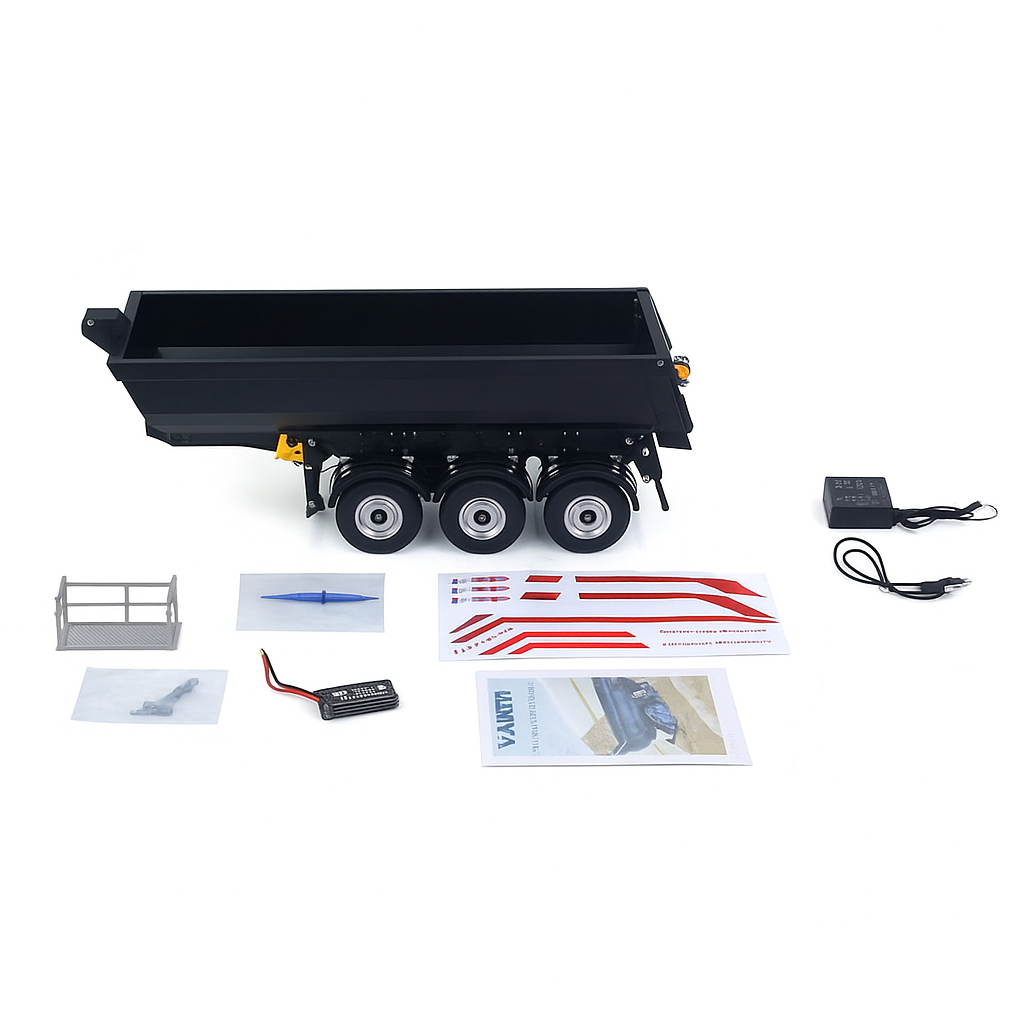 Remorque pour camion 1/14 Huina Scania Kabolite K770S métal noir