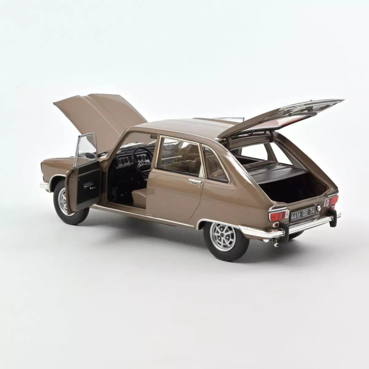 Voiture miniature collection 1/18 Renault 16 TX 1974 Beige métallisé Norev 185364