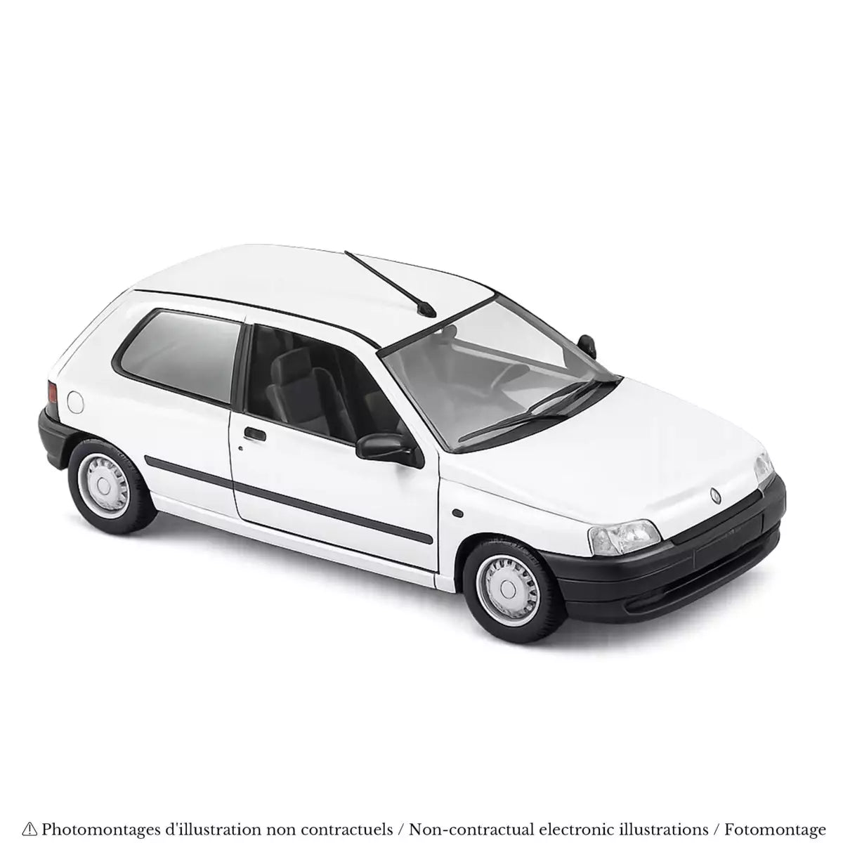 Voiture miniature collection 1/43 Renault Clio 1990 Blanche Norev 517526