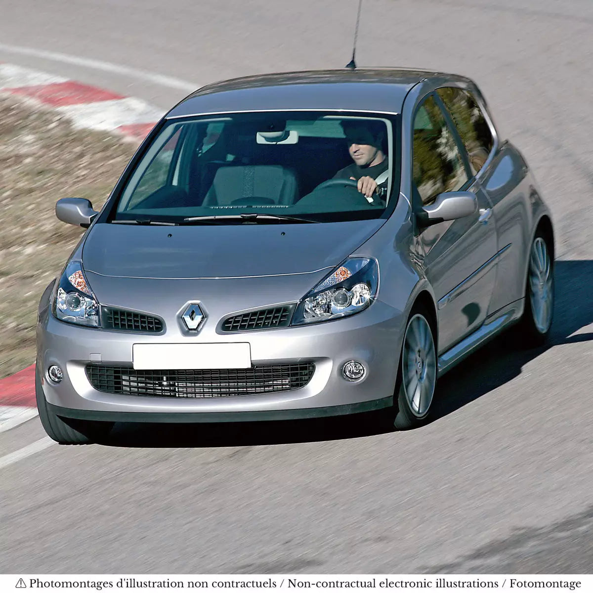 Voiture miniature collection 1/18 Renault Clio R.S. 2007 Argent Norev 185268