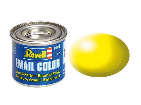 Peinture Jaune fluo satiné - Revell 32312 - RAL 1026 (N°312) - Breizh Modélisme.