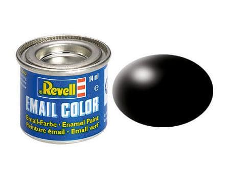 Peinture Noir satiné - Revell 32302 - RAL 9005 (N°302) - Breizh Modélisme.