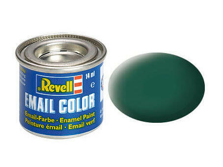 Peinture Vert mat - Revell 32148 - RAL 6028 (N°48) - Breizh Modélisme.