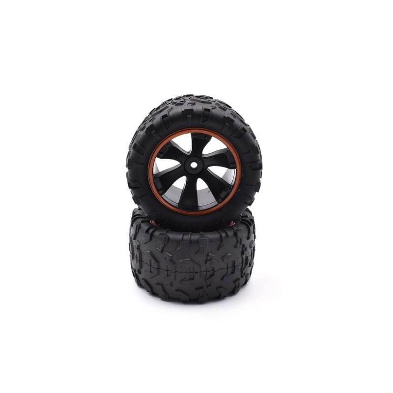 2 roues gauche complètes pour Mini Dasher 1/14 - MD11643 - Breizh Modélisme.